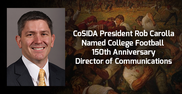 Carolla Named Director of Communications for College Football 150th Anniversary Organization